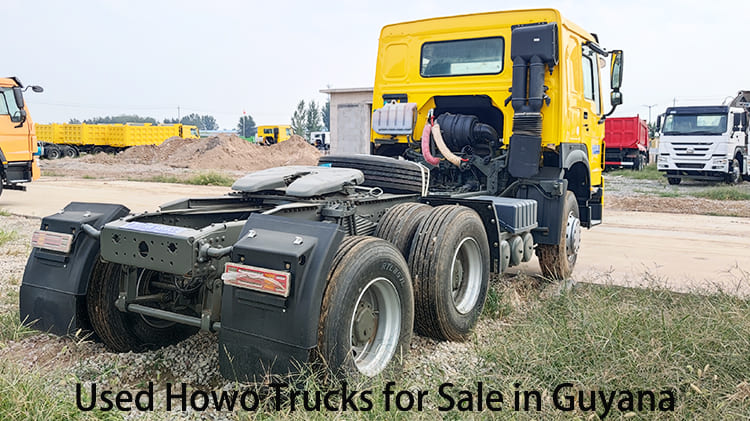 Camion Howo RHD d'occasion complet avec tête de 371 CV à vendre en Algérie