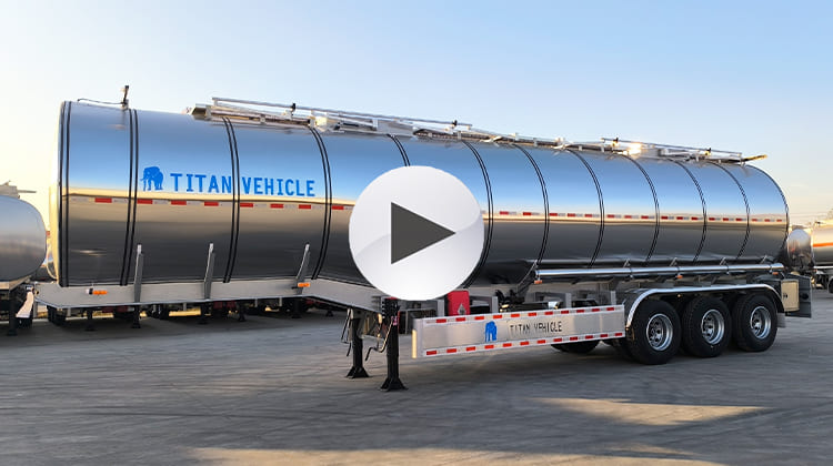 Semi-remorques citernes en aluminium de 45 000 litres à vendre au Rwanda