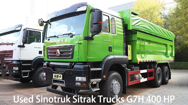 Prix ​​des camions à benne basculante Sinotruk Sitrak G7H 400 CV d'occasion au Ghana