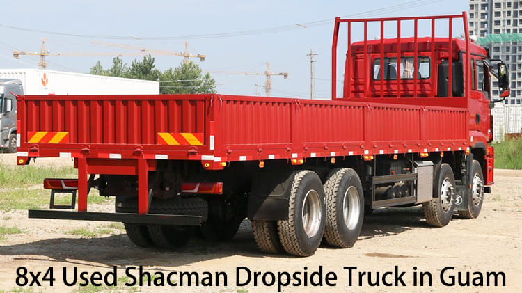 Camion plateau ridelle Shacman 8x4 d'occasion à vendre au Burkina Faso