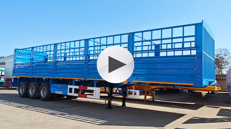 Remorques semi-remorques de transport d'animaux de 60 tonnes à vendre en Mauritanie