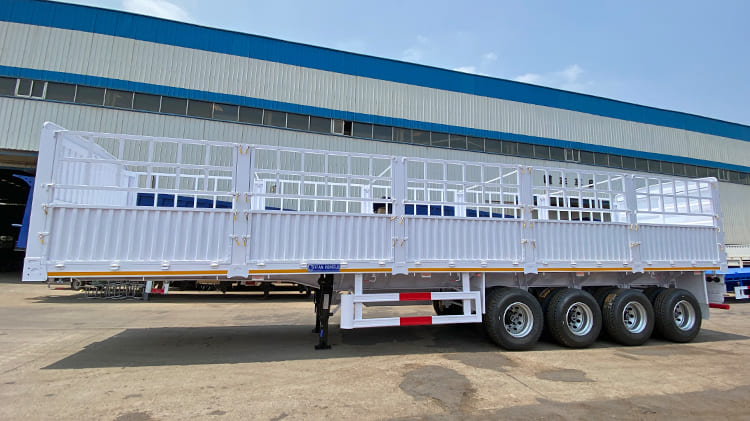 Remorque à clôture à vendre au Rwanda | Semi-remorque cargo