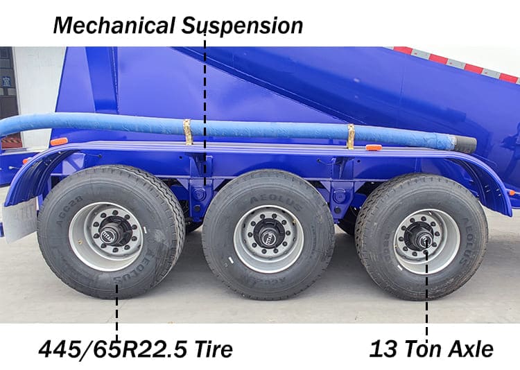 Remorque citerne pour ciment en poudre à vendre en Côte d'Ivoire | Remorque pneumatique pour silo
