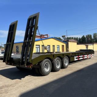 Transport de machines lourdes essieu 8 chargeur bas de 120 tonnes - Chine  Remorque, remorque de camion