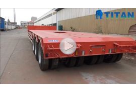 Remorque modulaire surbaissée à 3 lignes et 6 essieux