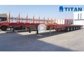 Remorque à pales extensible 6 essieux 62m